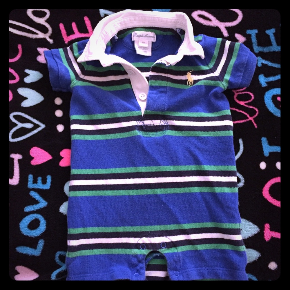 Short sleeved 6 month Ralph Lauren coverall